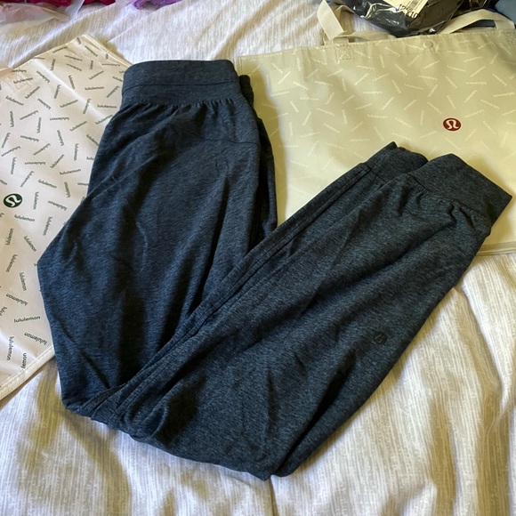 EUC Lululemon Ready To Rulu High Rise Jogger, Heathered True Navy/Black - Picture 5 of 11